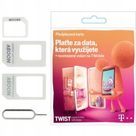 Czeska Karta Sim T-mobile BEZ REJESTRACJI +ADAPTER