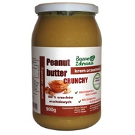 MASŁO ORZECHOWE peanut butter CRUNCHY 900g +GRATIS