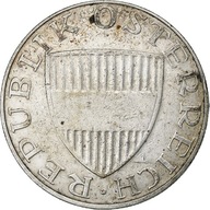 Austria, 10 Schilling, 1958, Vienne, Srebro, AU(55