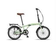 Rower składany PACTO ELEVEN, rama 27, koła 20", zielony