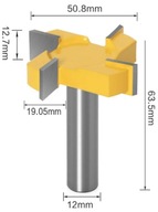 frez planerski średnica 51mm uchwyt 12mm VHM do planowania 4-piórowy