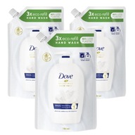 Dove Deeply Nourishing Pielęgnujące mydło w płynie zapas 750 ml ZESTAW x3