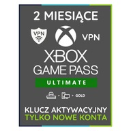 Subskrypcja Xbox Game Pass Ultimate 2 miesiące 60 dni Tylko Nowe Konta VPN