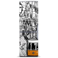 Foto Magnes na lodówkę Tramwaj w Lizbonie 60x180