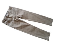 H&M SKINNY FIT beżowe spodnie jeansowe 152 cm STRETCH