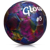 Piłka nożna do nogi futbolówka świecąca holograficzna Meteor Glow rozmiar 5