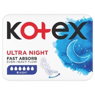 KOTEX Ultra Night Podpaski, 6 sztuk