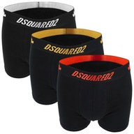 Pánske boxerky nohavičky čierne DSQUARED2 veľkosť M 3-pack