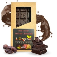 Horká čokoláda v tabuľke 85% Bez lepku 80g Ručne vyrobená I-ORGANIC