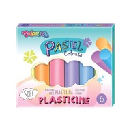 COLORINO PLASTELINA PASTELOWA SZKOLNA 6 KOLORÓW