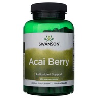 Swanson Acai bobule 500 mg Koncentrát 4:1 Antioxidant 120 kapsúl