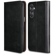 Etui do Samsung Galaxy M15 5G SKÓRZANE PORTFEL MAGNETYCZNE + SZKŁO 9H