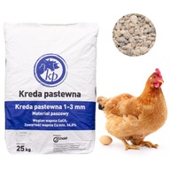 Wapno dla kur Kreda dla drobiu 25 kg gruba 1-3