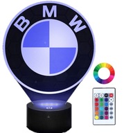 Lampka Nocna z Imieniem Logo BMW 3D Led Grawer