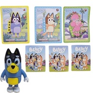 BLUEY BINGO VRECKO FIGÚRKA PREKVAPENIE 3 HRACIE KARTY SADA 4 KUSY