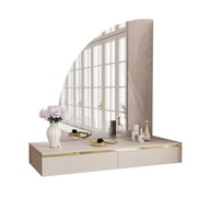 Kozmetický toaletný stolík AURORA-Q závesný so zrkadlom ľavý