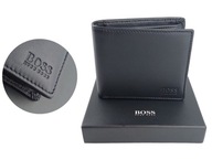 Pánska peňaženka Hugo Boss Pánska peňaženka Kožená Čierna DARČEK + Nálepka