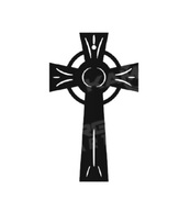 Kríž na stenu E 25 cm Kovová Devocionália