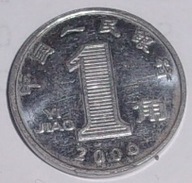 1 yi jiao - moneta magnetyczna chińska - ChRL Chiny - 2006 rok