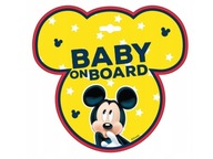 Tabliczka Baby On Board Mickey