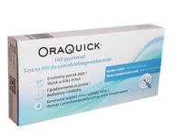 Test na HIV - OraQuick ze śliny do samodzielnego wykonania 1 szt