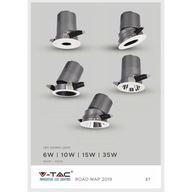 Oprawa LED Downlight V-TAC 6W COB CREE CRI95+ UGR19 24st VT-2907 4000K