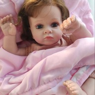 Reborn Baby Silicone bábika 60cm Látkové telo