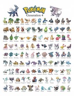 Pokémon GO Všetky Pokémoni Generácia 4 Plagát