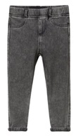 Spodnie jeansy jegginsy legginsy dziecięce Zara szare 104 cm 3-4 lata