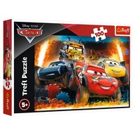 PUZZLE AUTA CARS ZYGZAK MCQUEEN DISNEY DLA DZIECI 16358 TREFL 100 ELEMENTÓW