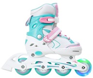 Роликові ковзани RAVEN Lia Mint 30-33 Регульовані роликові ковзани LED колесо