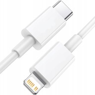 KABEL LIGHTNING- USB-C IPHONE SZYBKIE ŁADOWANIE MOCNY PRZEWÓD TYP-C BIAŁY