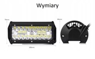 Panel 40 Diód LED lampa Halogen 120W 12V 4000 lm 6500K IP67 3000h 165x75x65