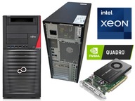 PC Fujitsu Celsius M740N XEON 16/256GB SSD+640GB HDD QUADRO K2200 4GB WIN10