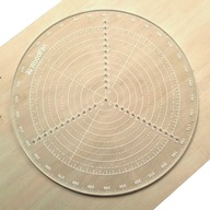 Priehľadný ciferník 30cm pre vyznačenie kruhov