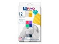 FIMO EFFECT COLOURS 12 x 25g Modelina Zestaw Masy Plastycznej