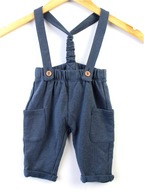 H&M Spodnie na szelkach materiałowe r. 6 m 68 cm