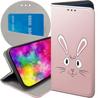 ETUI Z KLAPKĄ DO HUAWEI NOVA Y70 WZORY KRÓLIK ZAJĄC BUNNY FUTERAŁ POKROWIEC