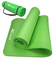 Zielona mata gimnastyczna do ćwiczeń spania joga pilates fitness etui pasek