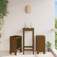 Barové stoličky 2 ks medovo hnedá 40x36x75 cm borovica