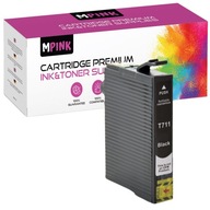 Atrament Mpink CT-E711BK pre Epson čierny (black)