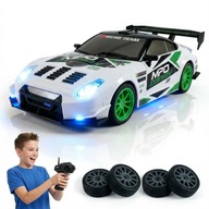 AUTÓ TÁVIRÁNYÍTÓS DRIFT AUTÓ VERSENYAUTÓ LED RC TÁVIRÁNYÍTÓ