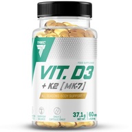 Vitamín Trec Vit. D3+K2 MK-7 60kaps v kapsuliach