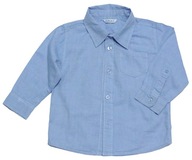 CUBUS modrá chlapčenská košeľa s dlhým rukávom 86-92