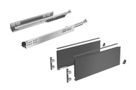 Szuflada AvanTech YOU Quadro YOU Hettich L500 wysoka H187 antracyt 30 kg