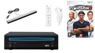 Nintendo Wii Black RVL-001 (EUR)  príslušenstvo + Top Spin 3 Wii Nintendo Wii