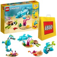 LEGO Creator 3 w 1 31128 Delfin i żółw + oryginalna torba LEGO!