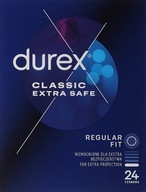 DUREX Extra Safe Extra Vlhčené BEZPEČNOSTNE Kondómy 24 kusy