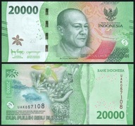 Indonézia 20000 RUPIAH P-166a UNC 2022