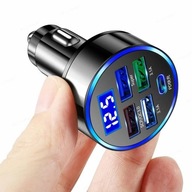 5 USB portov nabíjanie do auta 250W rýchle 7A Mini rýchle nabíjanie